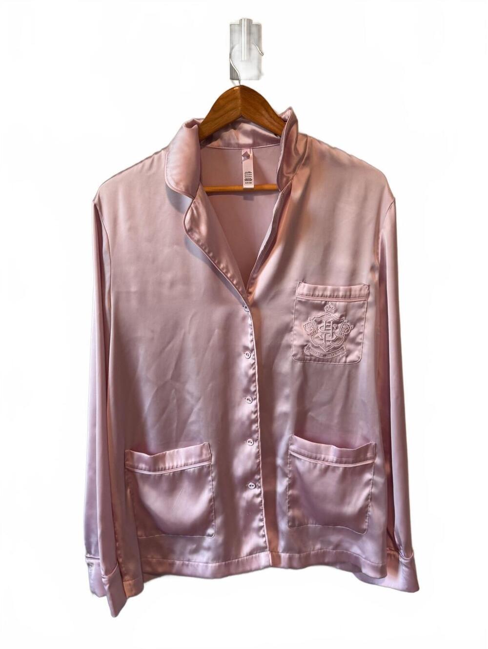 SKIMS Hotel | Rare Limited Edition Satin Button Up Sleep Dress Pink Rose Small